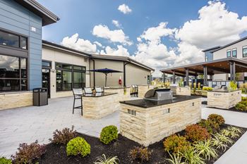 Spacious Patio With Sitting Arrangements with BBQ at Upper Vue Flats, Dublin, 43016